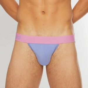 🦋B2G1🦋WOOD Purple Contrast Men’s Thong Underwear | SMALL |